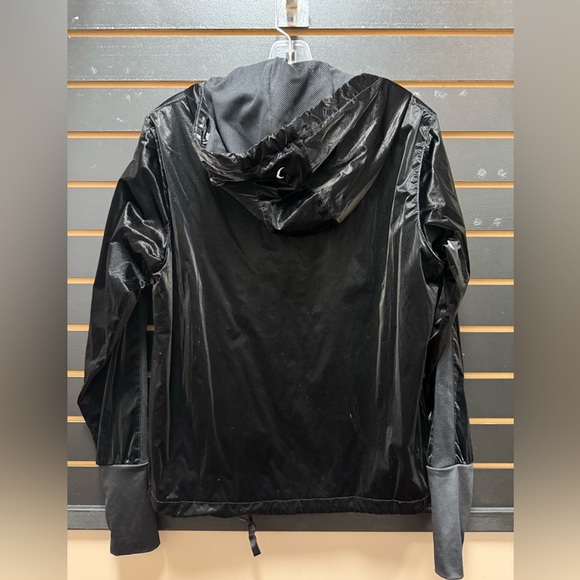 Zyia Black Gloss Bomber Jacket size M - Picture 2 of 2